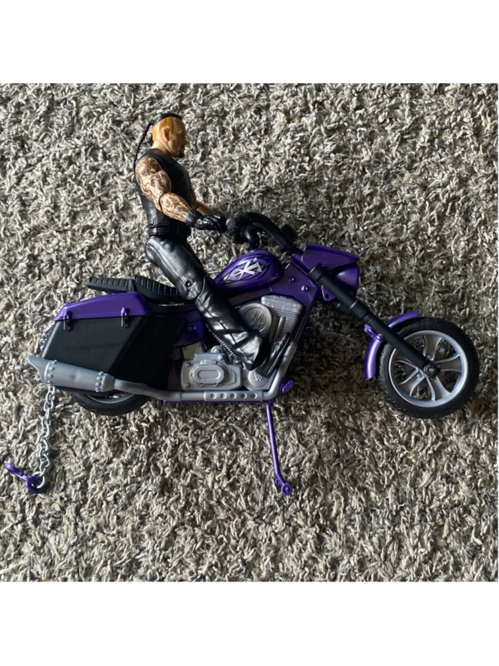 WWE Wrekkin' Slamcycle Vehicle and Undertaker Action Figure Motorcycle